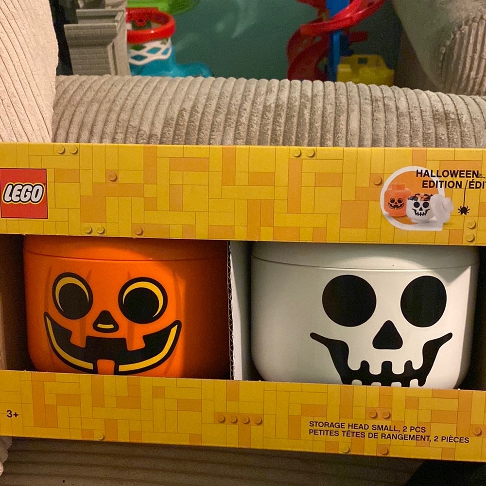 Lego Halloween storage head small pcs